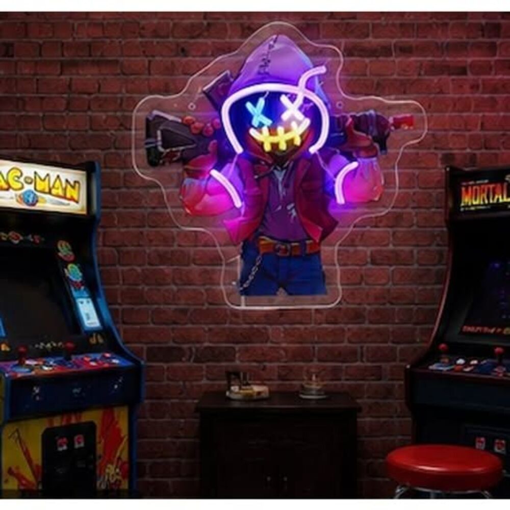 Gaming character wall neon led light plug in 12.5x12"